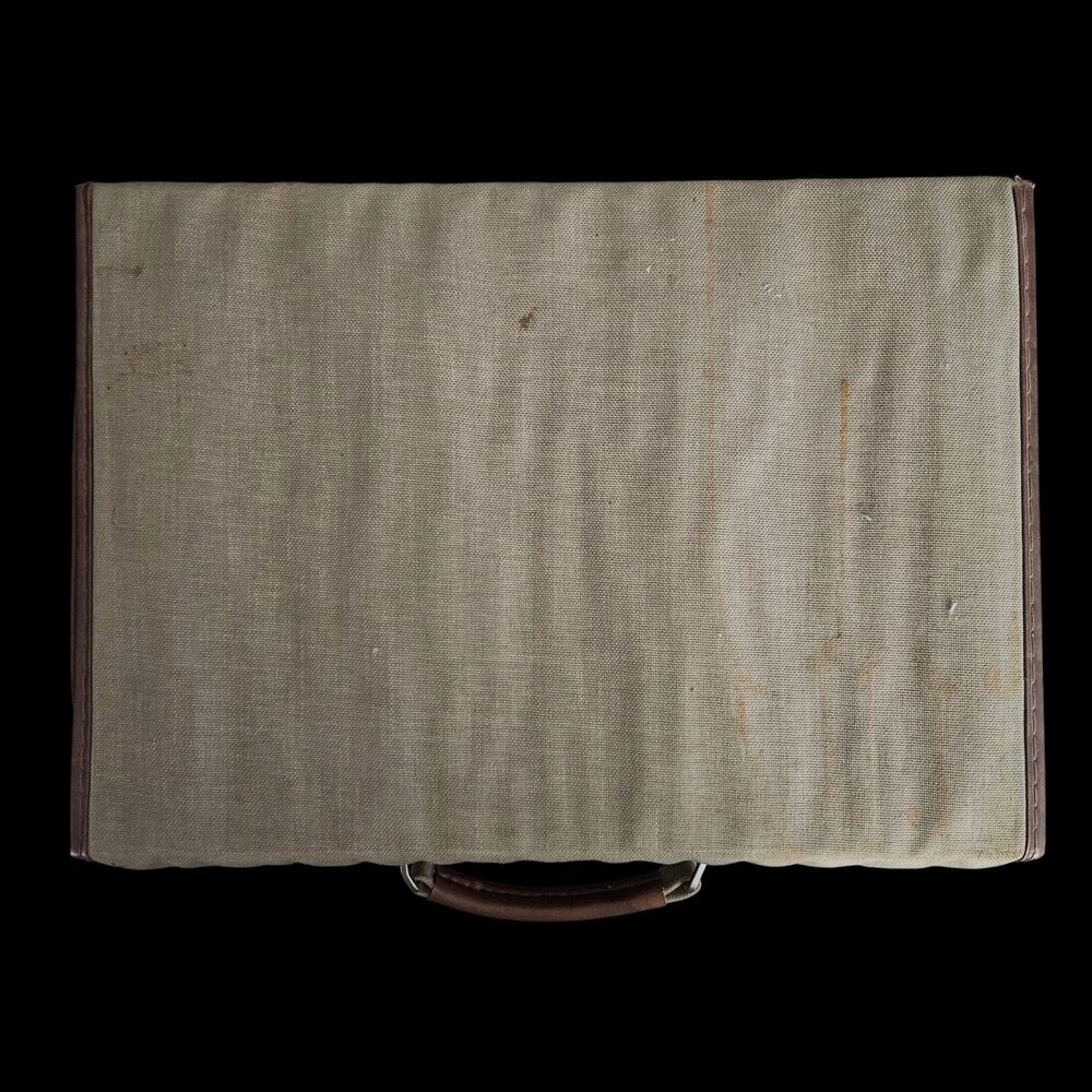 Vintage Service Mfg Co Canvas Storage Case Holds 30 Cassette Tapes USA